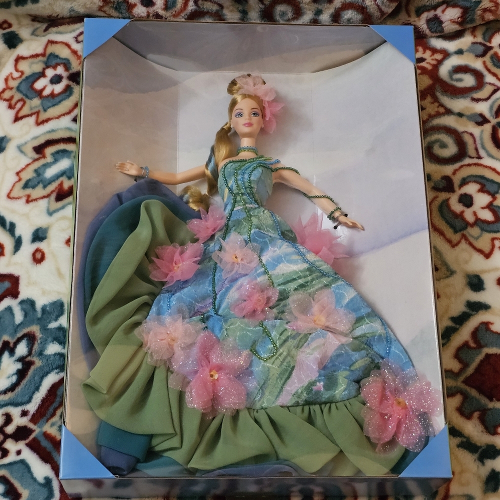 BNIB Vintage 1997 Mattel "Water Lily" Barbie Inspired by Claude Monet - Picture 5 of 11